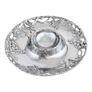 Vintage Arthur Court Grape Chip & Dip Server