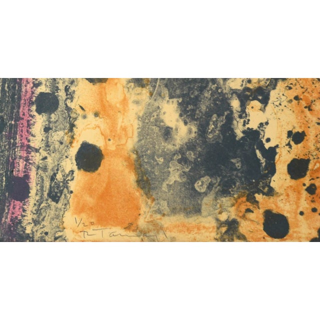 Abstract "Personaje en Un Cueva" (Personage in a Cave) Surrealist Lithograph by Rufino Tamayo For Sale - Image 3 of 9