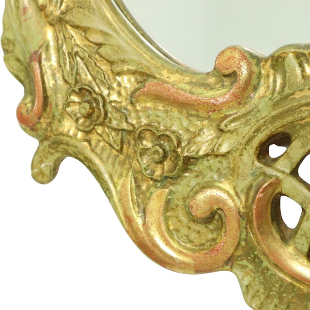 Large Swedish Rococo Style Gold Leaf-Gilded Mirror For Sale - Image 18 of 18