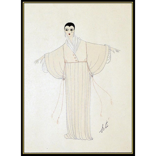 Message us to inquire about custom framing options! (Included for free with every purchase) Erte Original Gouache...