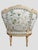 Antique French Painted Frame Chairs Striped Upholstery, Pair For Sale - Image 9 of 15