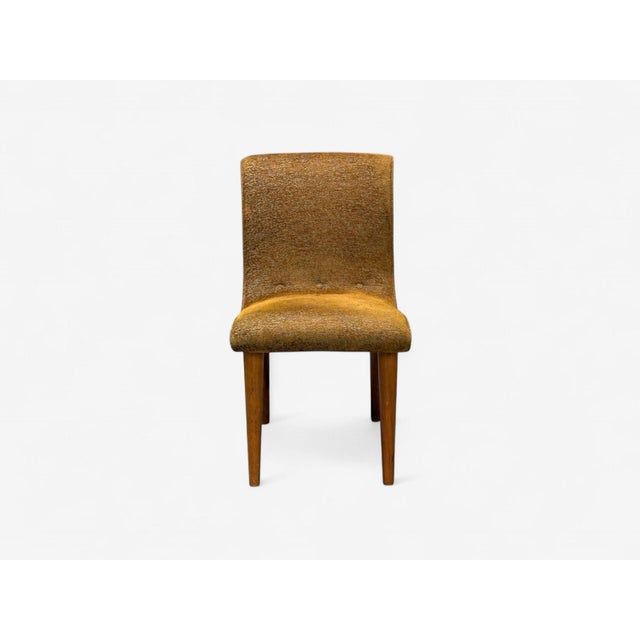 Jens Risom Attributed, Mid-Century Modern, Side Chairs, Walnut, Fabric, Usa, 1940s - Set of 2 For Sale In New York - Image 6 of 9