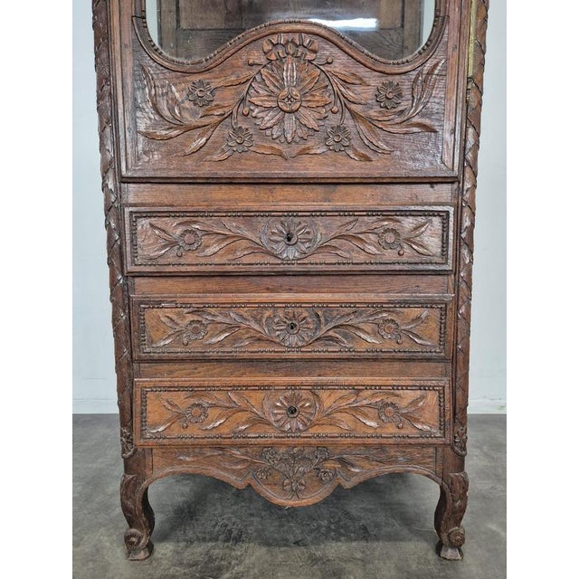 Brown Antique Norman Chest of Drawers in Oak, 1800s For Sale - Image 8 of 11