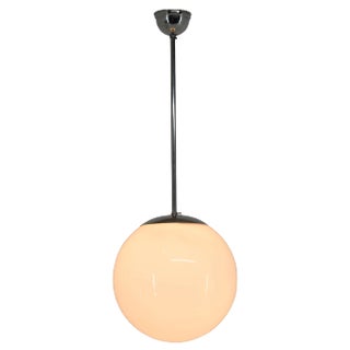 Bauhaus Minimalistic Chrome-Plated Type 5878 Chandelier by Franta Anyz, 1930s For Sale