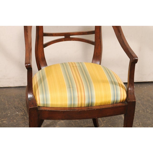 Wood Early 20th C Italian Wooden Armchair - A Pair For Sale - Image 7 of 11