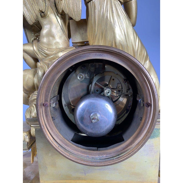 Important Empire/Directoire period clock, late 18th - early 19th century, gilt bronze For Sale - Image 12 of 12