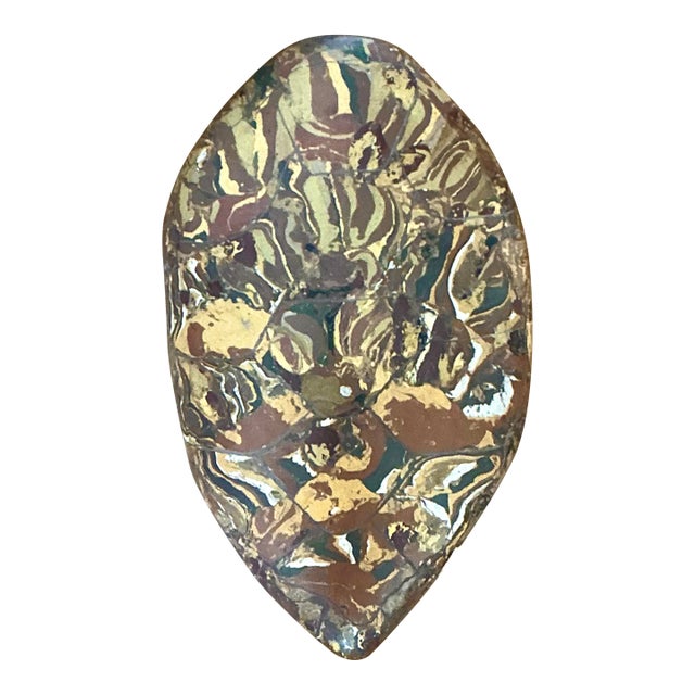 Vintage Italian Scagliola Pigmented Plaster Turtle Shell For Sale