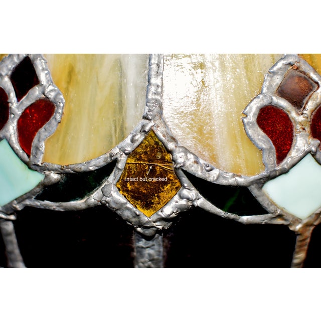 Antique Tiffany Style Light Lamp Shade For Sale - Image 18 of 18