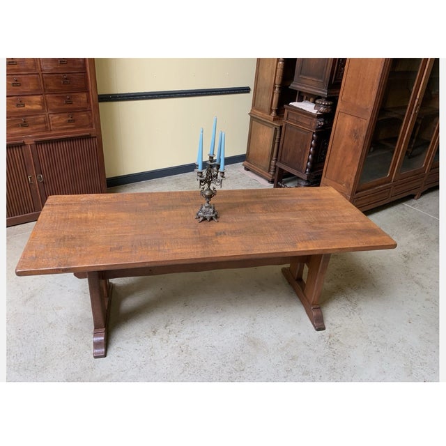Brown Monastery Table, 1940 For Sale - Image 6 of 9