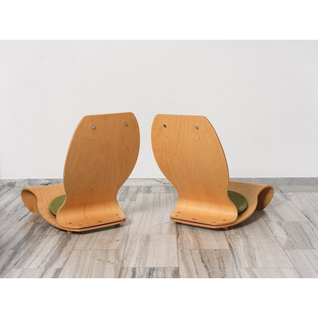 1980s Set of La Cuba Low Chairs by Yasushiro Shimuzu for Tendo Mokko, Japan, 1980 For Sale - Image 5 of 13