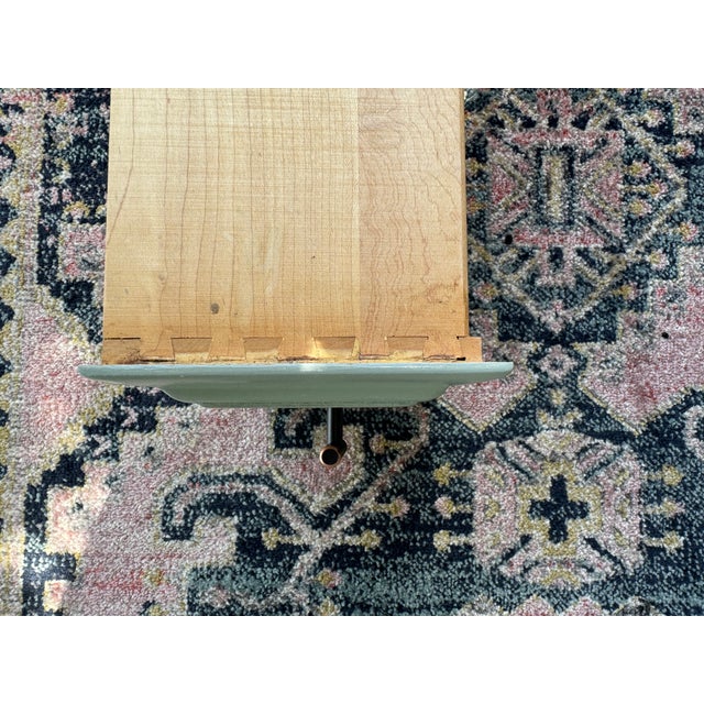 Wood 1970s Sprague & Carleton Solid Maple Tallboy Dresser | Sage Green | Professionally Refinished For Sale - Image 7 of 12