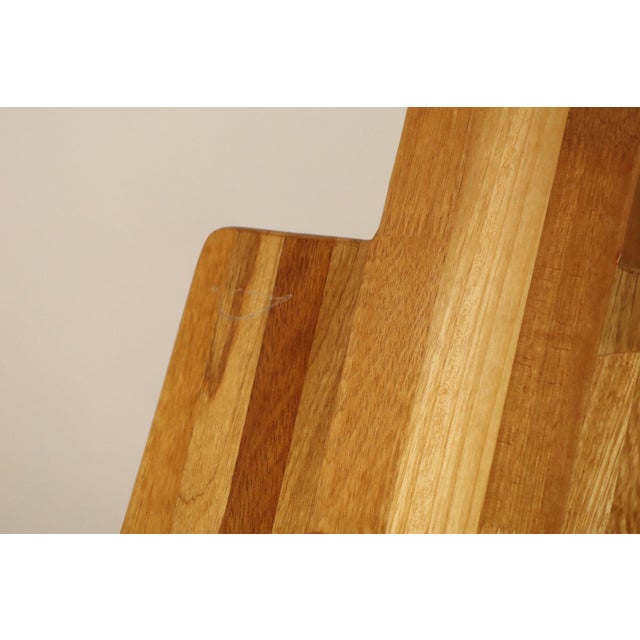 Brutalist Sculptural Lounge Chair in Elm, 1980s For Sale - Image 16 of 18