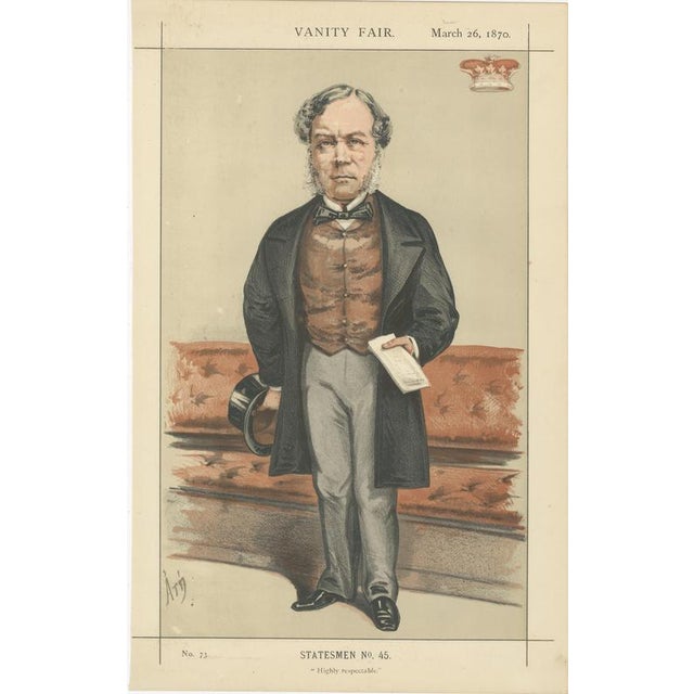 Vanity Fair Statesmen, 1870, Paper, Set of 3 For Sale - Image 4 of 9