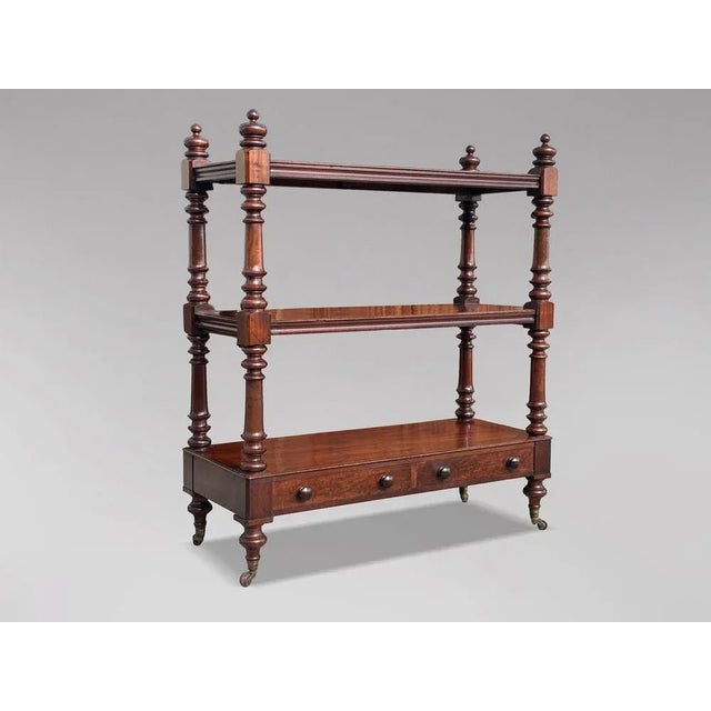 Antique Victorian Mahogany Dumb Waiter, 1860 For Sale - Image 13 of 13
