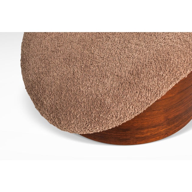 Restored Mid-Century Modern Poof / Mushroom Ottoman Footstool by Weiland Paired Well W/ Adrian Pearsall or Milo Baughman Chairs, Usa, 1960s For Sale - Image 11 of 18