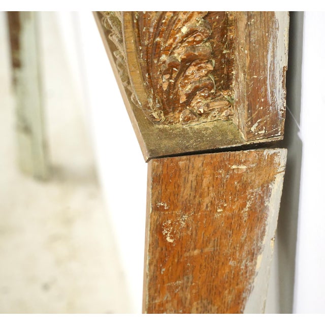 Antique Georgian Wooden Fireplace Mantel For Sale - Image 9 of 10