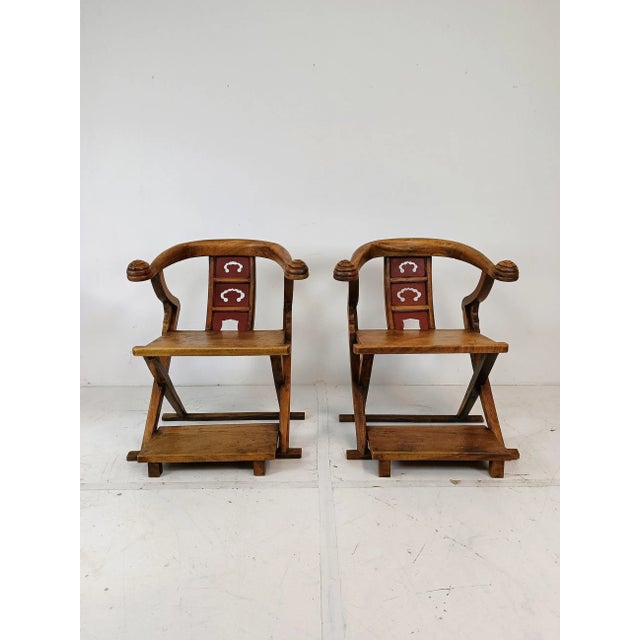 Set of Asian Throne Chairs, 1960s For Sale - Image 11 of 11