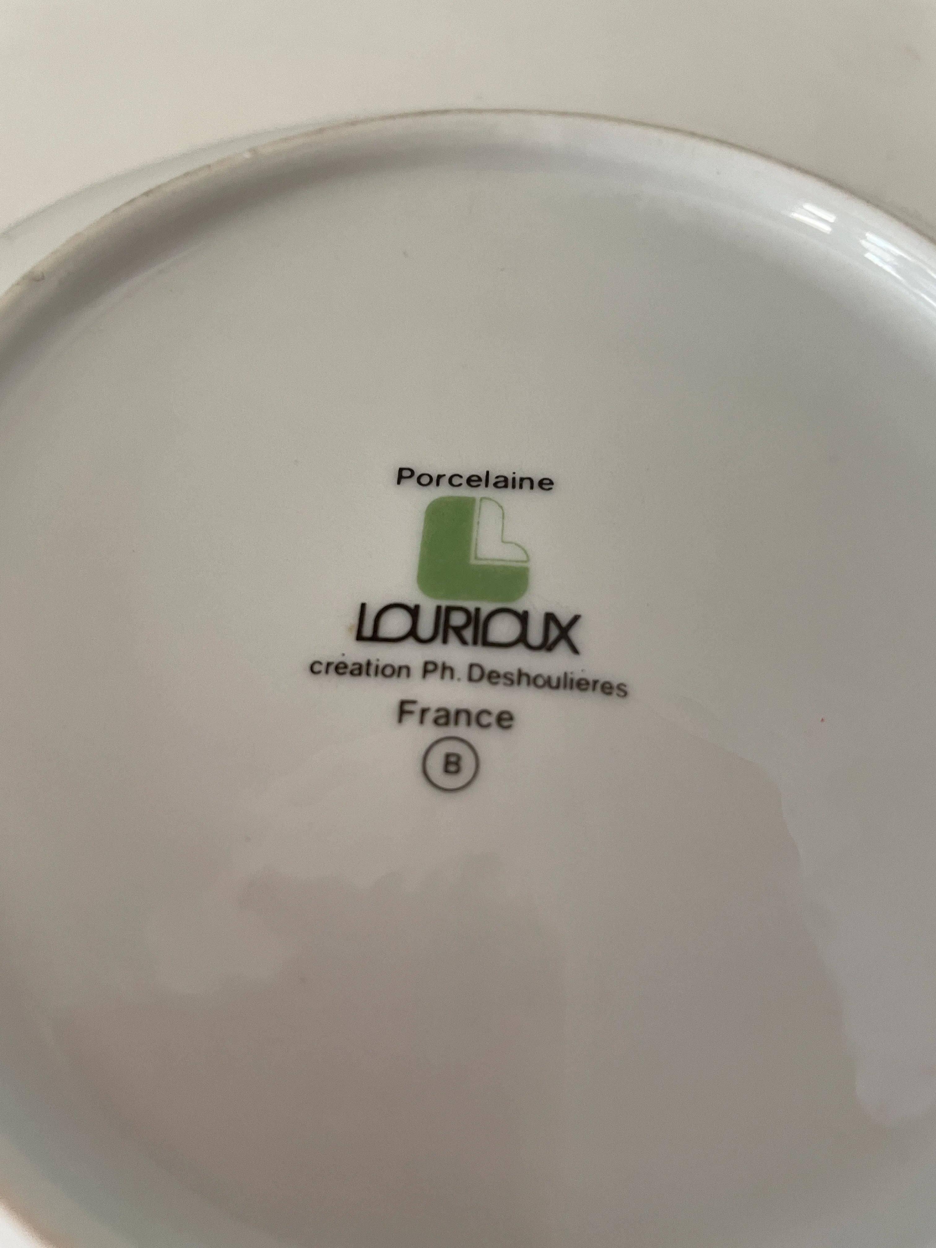 Mid-Modern Century Porcelain Lourioux Philippe Deshoulieres French
