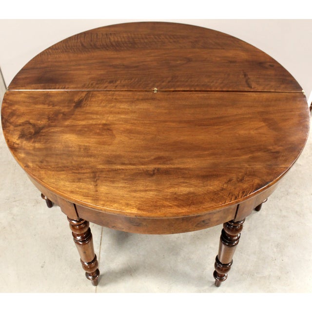 19th Century Table Console in Walnut For Sale - Image 12 of 15