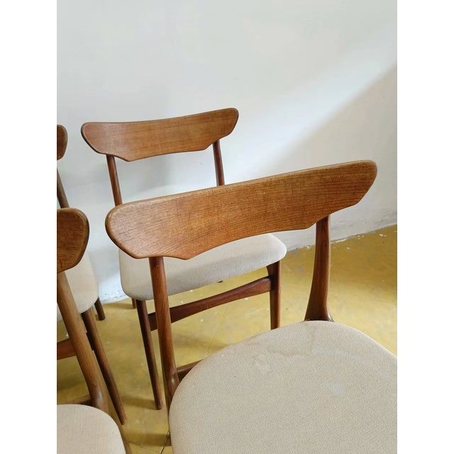 Teak Chairs by Schønning & Elgaard, Denmark, 1950s, Set of 4 For Sale - Image 6 of 7