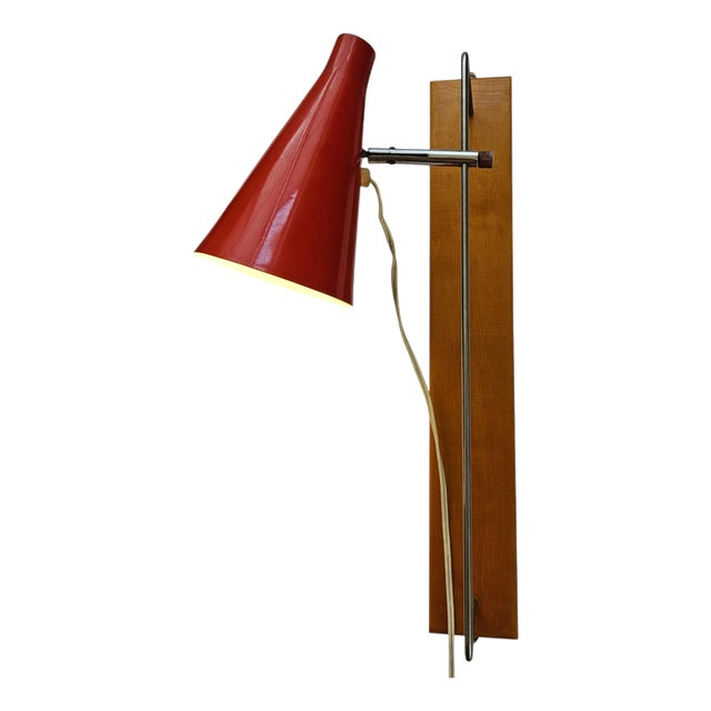 Mid-Century Wall Lamp in style of Stilnovo from Lidokov, 1960s For Sale