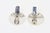 Vintage 1960's Sterling Silver Modernist Dangle Disk Clip on Earrings, A Pair For Sale - Image 9 of 9