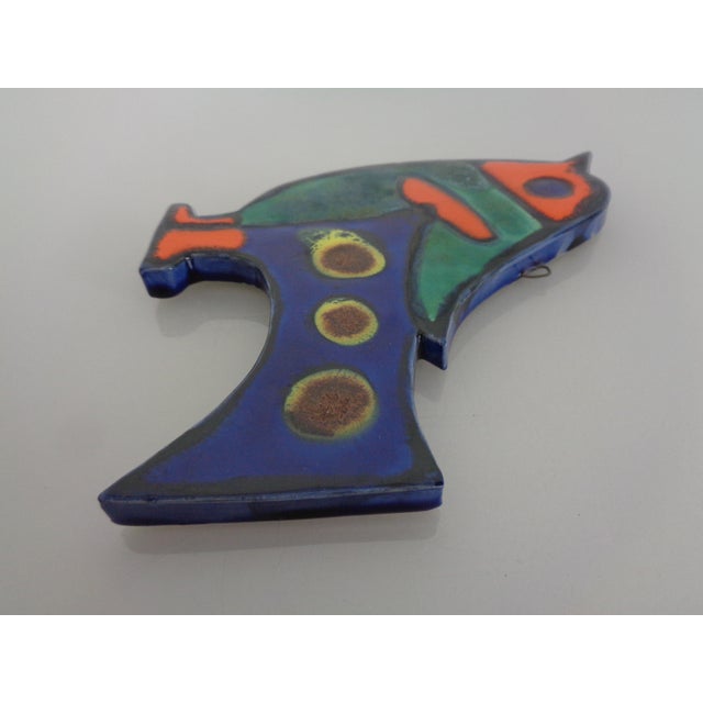 1970s Vintage Ceramic Bird Wall Art, Denmark, 1970s For Sale - Image 5 of 14