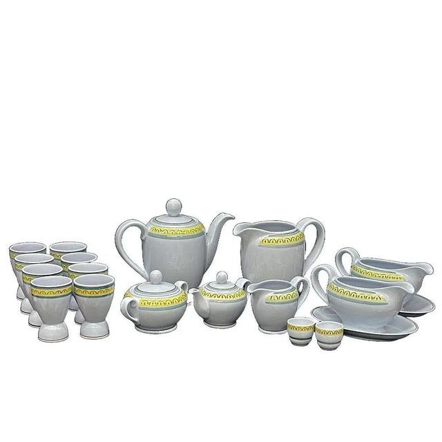 Arabia, Finland 1960s dinner service "Crown Band" This dinner set is made in Finland by Arabia, 1960s. Arabia, established...