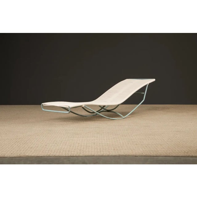 Metal Walter Lamb for Brown Jordan Bronze 'Waikiki' Rocking Chaise Lounge, Circa 1960s For Sale - Image 7 of 18