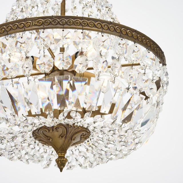 French Antique Crystal Pendant For Sale In Austin - Image 6 of 9