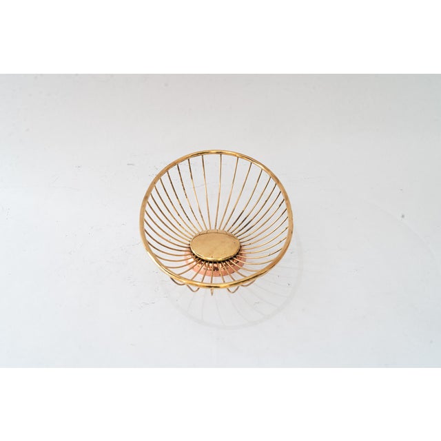 Copper Bread Basket in Brass and Copper, Vienna, Austria, 1960s For Sale - Image 8 of 13
