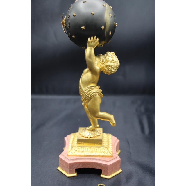 Small Mystery Clock by Ferdinand Gervais, 19th Century For Sale - Image 5 of 8
