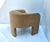 Vintage Low Back Barrel Club Chair in Camel Velvet - Set of 2 For Sale - Image 9 of 10
