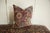 Old New House Vintage Meshed Rug Fragment Pillow For Sale - Image 4 of 7