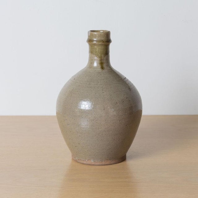 Vintage Japanese Stoneware Tokkuri Bottle For Sale - Image 4 of 8