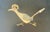 Mid 20th Century Mid-20th Century Modern Couroc of Monterey Black, Gold, and Bronze Roadrunner Square Trays - A Pair For Sale - Image 5 of 11