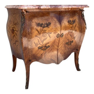 Vintage French Louis XIV Lighted Dry Bar For Sale