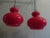 1960s German Red Glass Pendant Lamp from Peill & Putzler, 1960s For Sale - Image 5 of 9