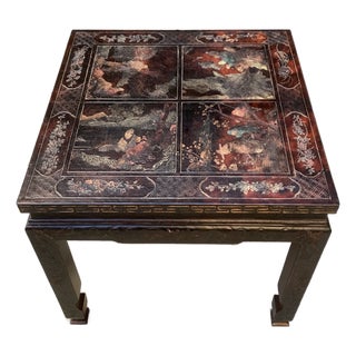 1950s Baker Furniture Company Chinoiserie Cocktail Table For Sale