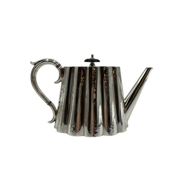 1950s Mid-20th Century Grosvenor Three-Piece Tea Service by Mytton Rodd - Set of 3 For Sale - Image 5 of 13