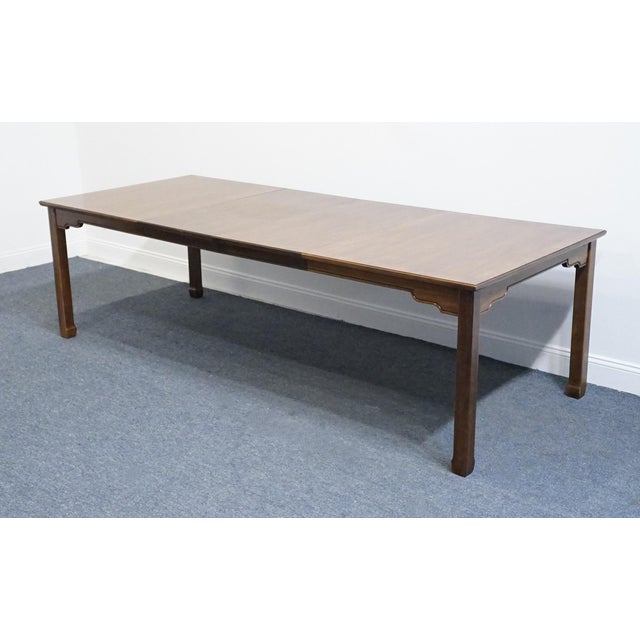THOMASVILLE FURNITURE Tokaido Collection Banded Walnut Asian Modern 102" Dining Table 10821-752 30" High 62" Wide 42" Deep...