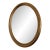 Vintage Oval Giltwood Beveled Mirror – Hollywood Regency, Belgium, 1970s For Sale