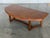 1950s Widdicomb Burled Elm Demi Lune Coffee Table - Mid Century Modern Cocktail Table For Sale In Atlanta - Image 6 of 8