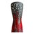 Striking vintage West German ceramic floor vase featuring the iconic “Fat Lava” textured glaze in a dramatic red and black...