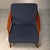 Scandinavian Modern Lounge Chairs in Teak and Dark Blue Bouclé Fabric, 1960s, Set of 2 For Sale - Image 9 of 18