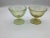 1930s Crackle Yellow Canary Vaseline Sherbet Cups- Set of 2 For Sale - Image 13 of 13