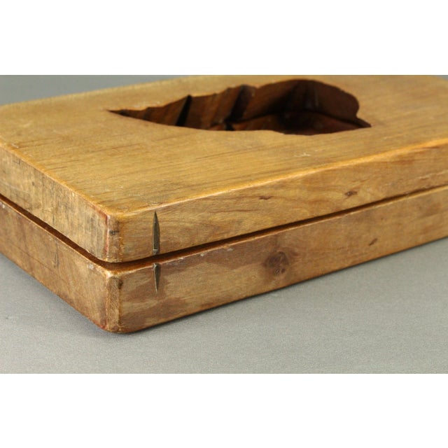 Early 20th C. Japan Hand Carved Koi Fish Mold Kashigata for Sweet Cakes Wagashi For Sale - Image 12 of 18