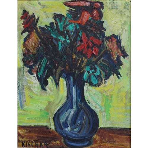 Isis Kischka, Bouquet of Flowers, 1963, Oil on Canvas, in None conditions. Designed 1960 to 1969