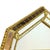 Gold Large Vintage Venetian Hollywood Regency Octagonal Parclose Mirror with Glass and Brass Garlands, 1970s For Sale - Image 8 of 15