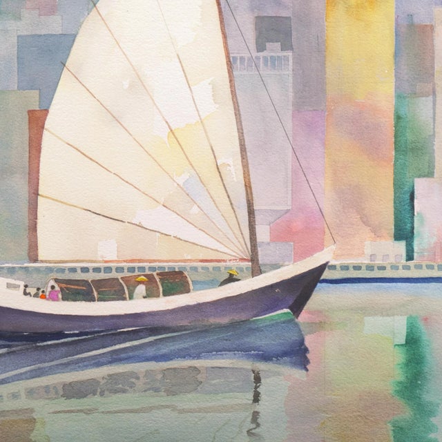 1960s 'Hong Kong From Victoria Harbor' by William Howard Knowles, Society of Western Artists, Bohemian Club For Sale - Image 5 of 8